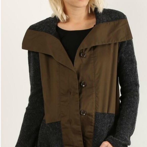 Hem & Thread Jackets & Blazers - Hem & Thread Mixed Textile Jacket